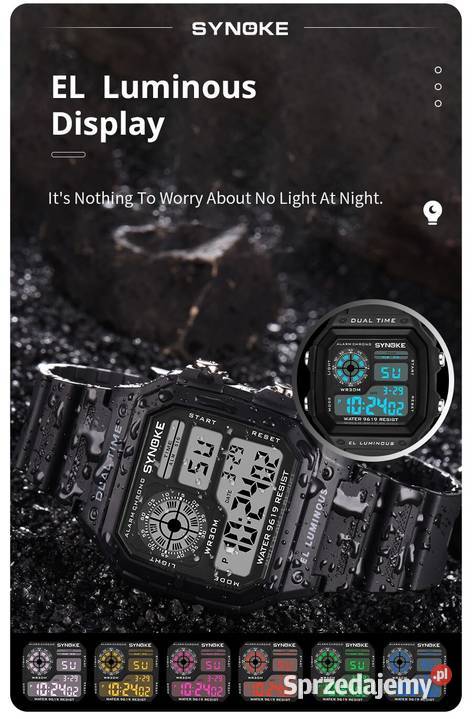 Zegarek męski cyfrowy Synoke elektroniczny sprzedam