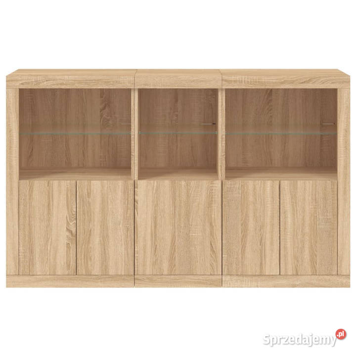 Szafka z oświetleniem LED dąb sonoma 162x37x100 Warszawa