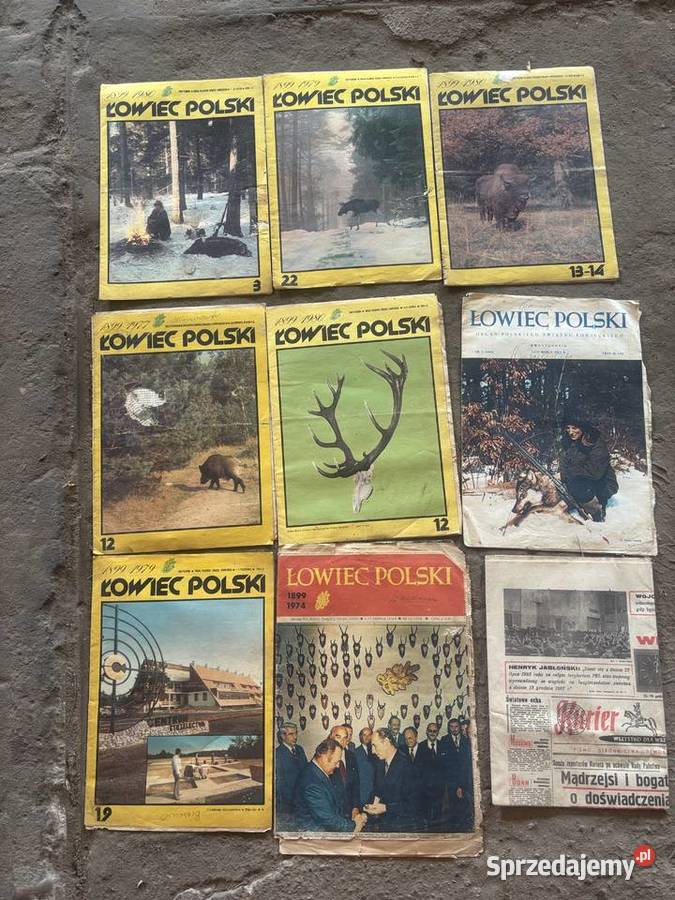 stare gazety PRL Skrzydlata Polska Łowiec Polski podlaskie Kosianka-Trojanówka