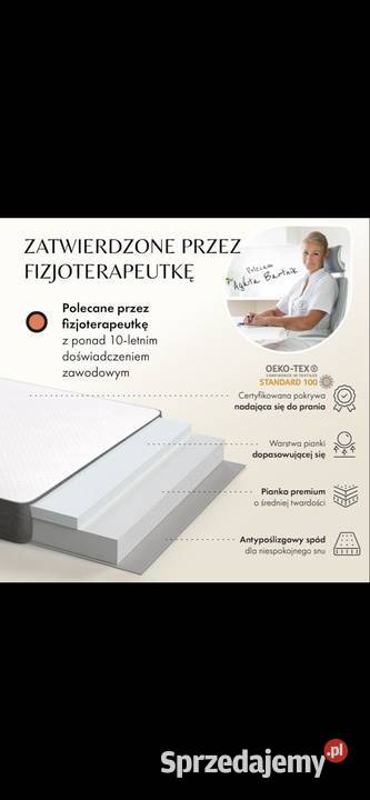 Składany materac z funkcją sofy 140x195x14 Tychy sprzedam