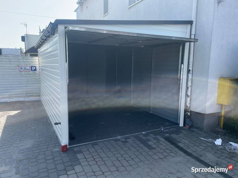 Garaż Blaszany 3x5 3x6 3x7 Biały RAL Spad na bok Gogolin