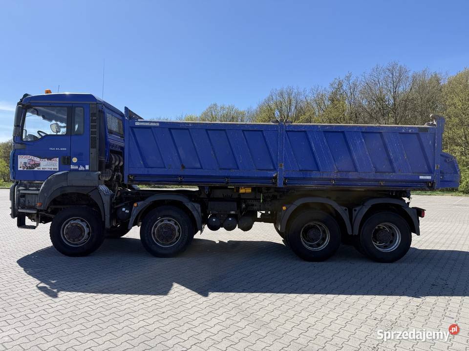 MAN TGA 41480 euro 3 2006 8x6 wywrtoka 3 stronna elektryczne szyby