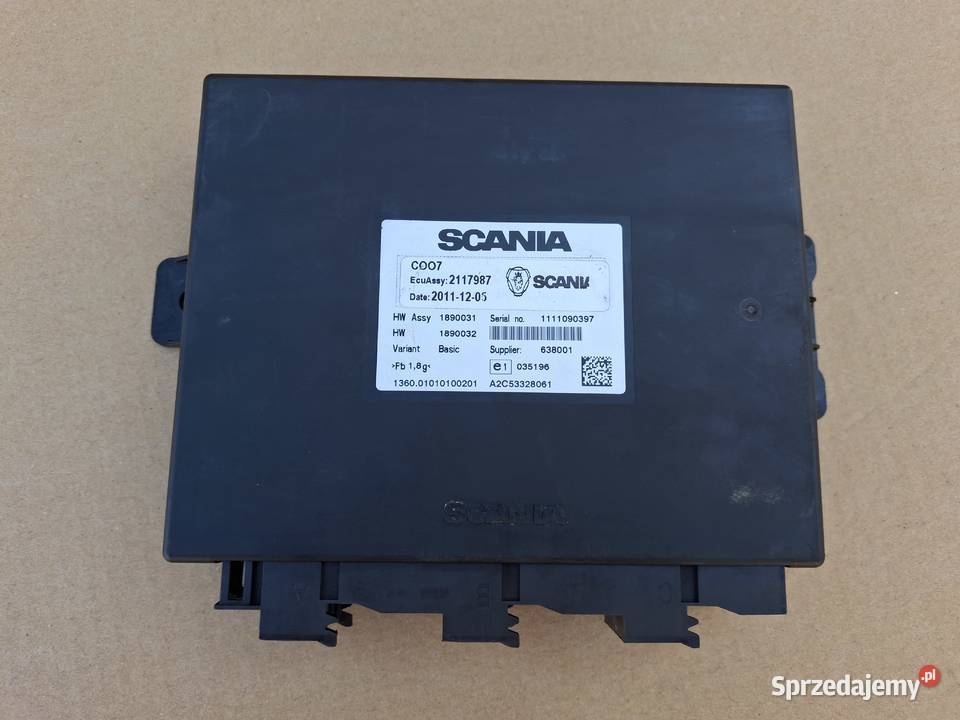SCANIA STEROWNIK MODUŁ KOORDYNATOR C007 1890031 lubuskie Bieleń