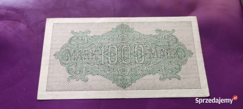 Banknot Niemcy 1000 Mark 1922 Rzadkość Ładny Pruszków