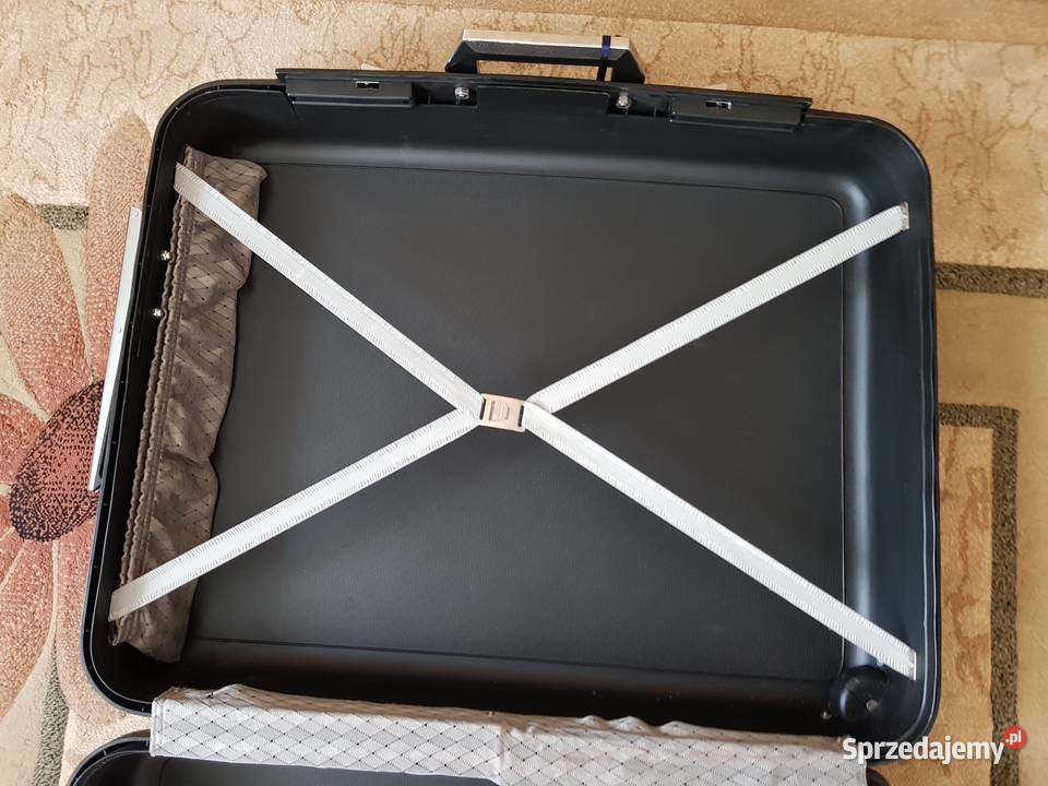 Walizka na kółkach 55 l czarna Warszawa