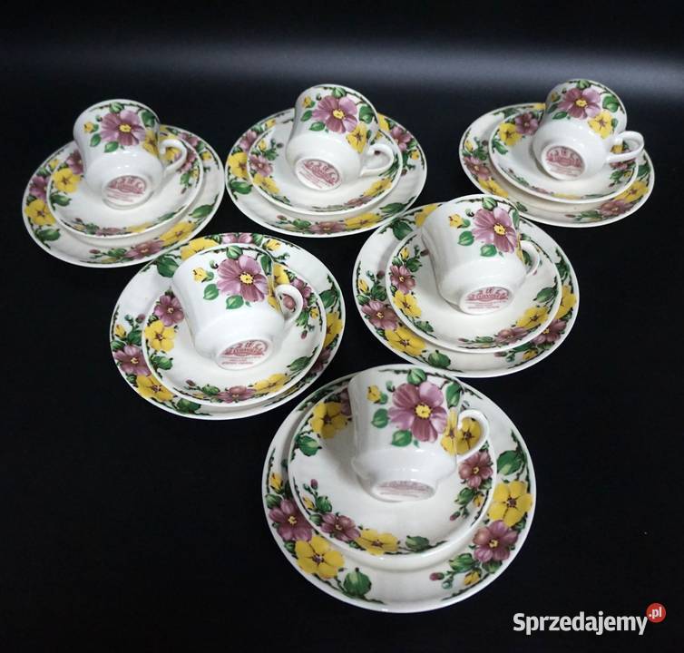 Na sprzedaż 6 kompletów Anielska porcelana inny kolor Kalisz