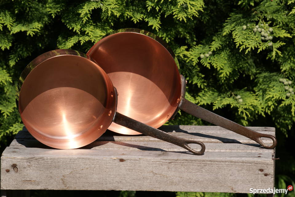 Garnki rondle miedziane grube dno 5 Warszawa