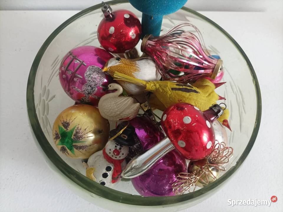 Bombki choinkowe PRL dolnośląskie
