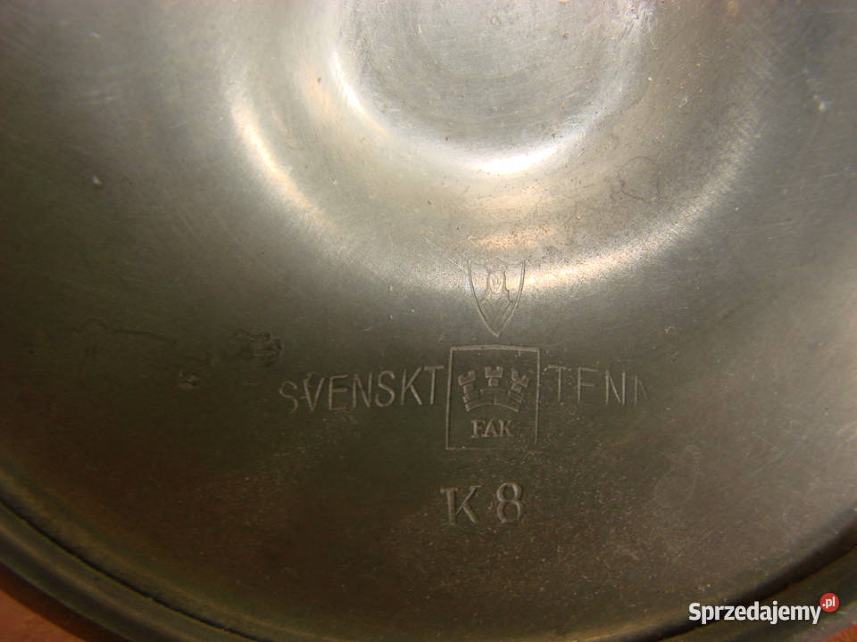 Svenskt Tenn stary cynowy świecznik sprzedam