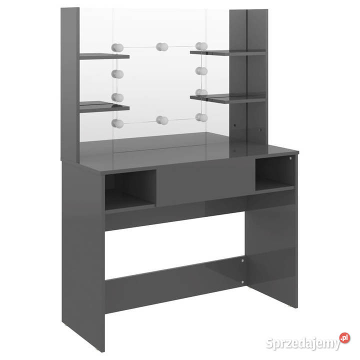 Stolik do makijażu z LED 100x40x135 MDF lśniący mazowieckie Warszawa sprzedam