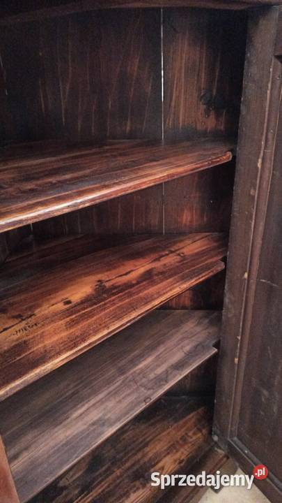 Komoda narożna z mahoniu politura Biedermeier