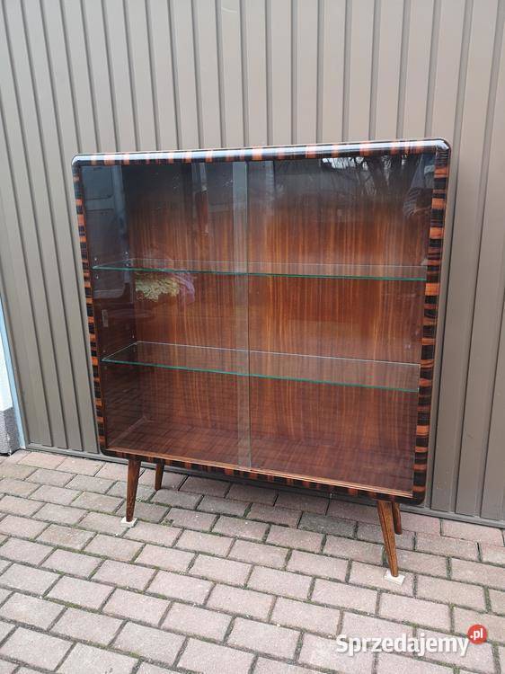 Witryna Biblioteka ARTDECO Orzech Zgrabna Stara Meble Swarzędz