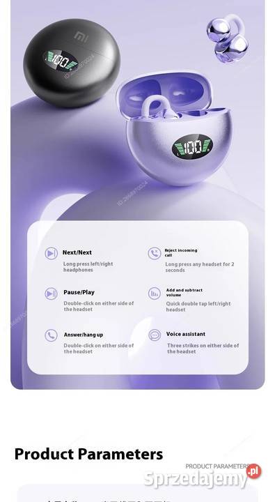 Słuchawki Xiaomi Bluetooth z klipsem na ucho Warszawa