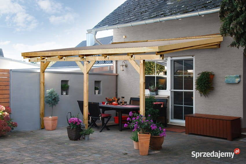 Zadaszenie tarasu Cabana płyta z poliwęglanu Altany i wiaty mazowieckie