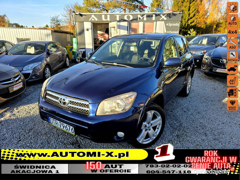 Toyota RAV4 Najbogatsza 20D 177 4x4 Skóry Hak RAV4 Świdnica