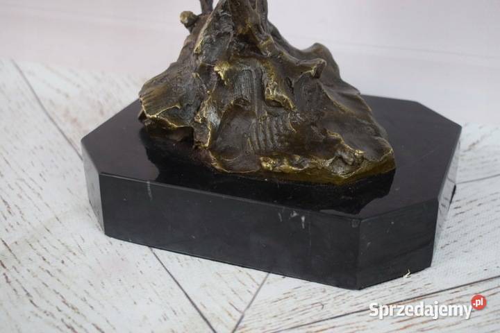 Kowboj na Koniu Dziki Zachód Rodeo Figura Rzeźba Kraków