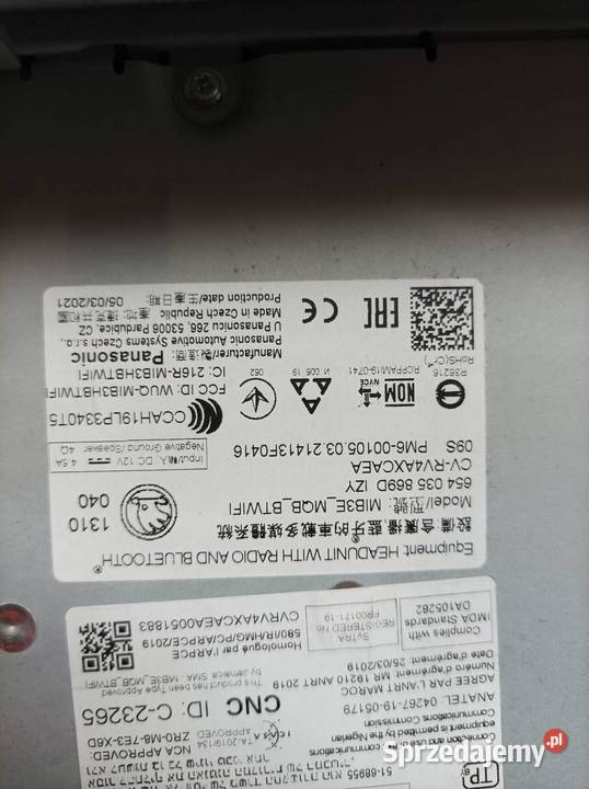 RADIONAWIGACJA EUROPA 21R 654035869D Skoda Scala osobowe