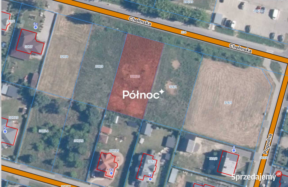2 działki budowlane Urszulin MPZP asfalt