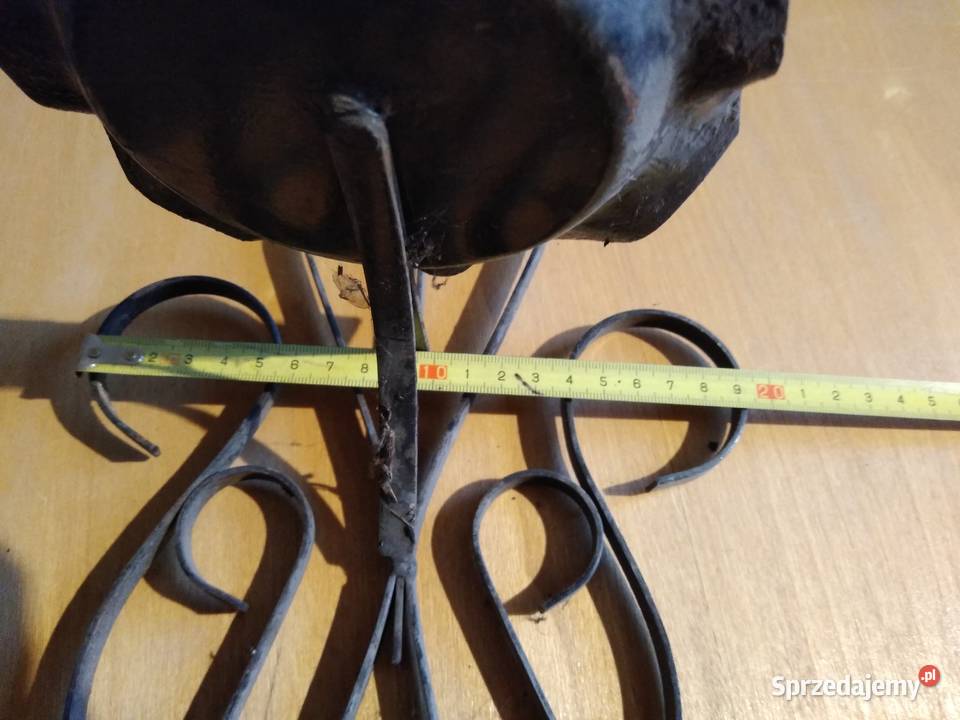 Stary stalowy wiszący kwietnik zabytek PRL Pozostałe sprzedam