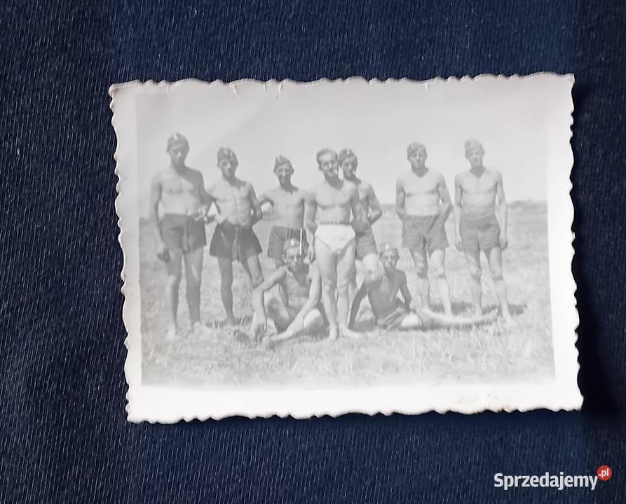 Fotografia letni wypoczynek żołnierze niemieccy Koźminek