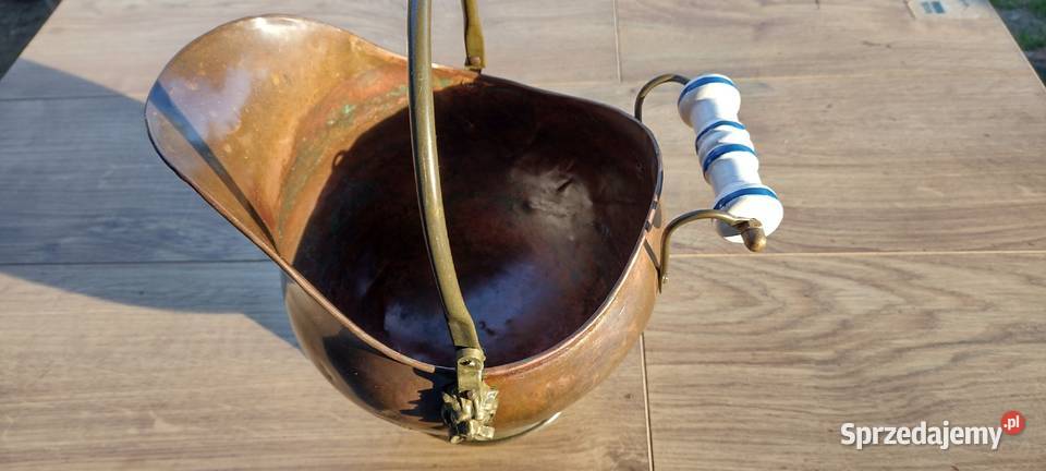 Miedziane naczynie garnuszek dzbanuszek Dom i Ogród opolskie Namysłów sprzedam