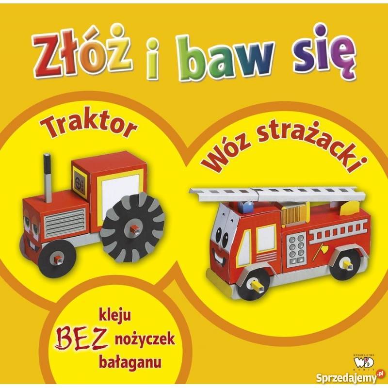 Złóż i baw się Traktor Wóz strazacki dla przedszkolaków (3-5 lat)  Warszawa