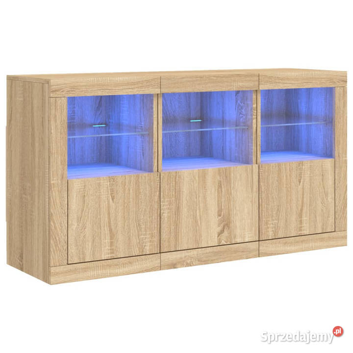 Szafka z oświetleniem LED dąb sonoma 123x37x67 Warszawa sprzedam