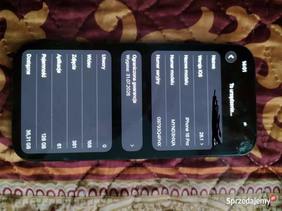 iPhone 16 Pro 128gb Apple / iPhone Janów sprzedam