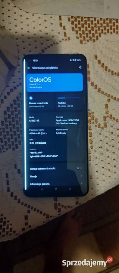 Oppo reno 5 5g Konin