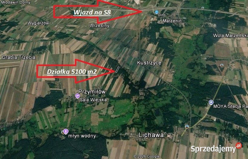 Do sprzedaży grunt 5100m2 Przymiłów