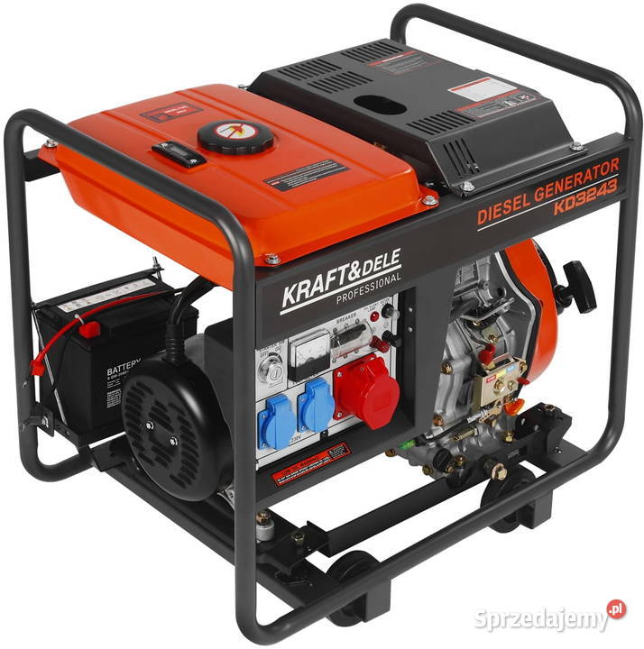 Agregat prądotwórczy DIESEL 7kW 230400V KD3243 sprzedam