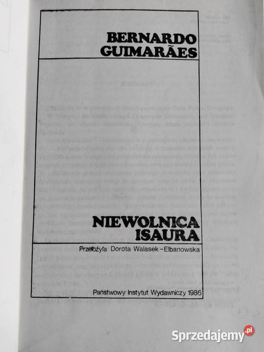 Niewolnica Isaura Bernardo Guimaraes pomorskie Gdynia