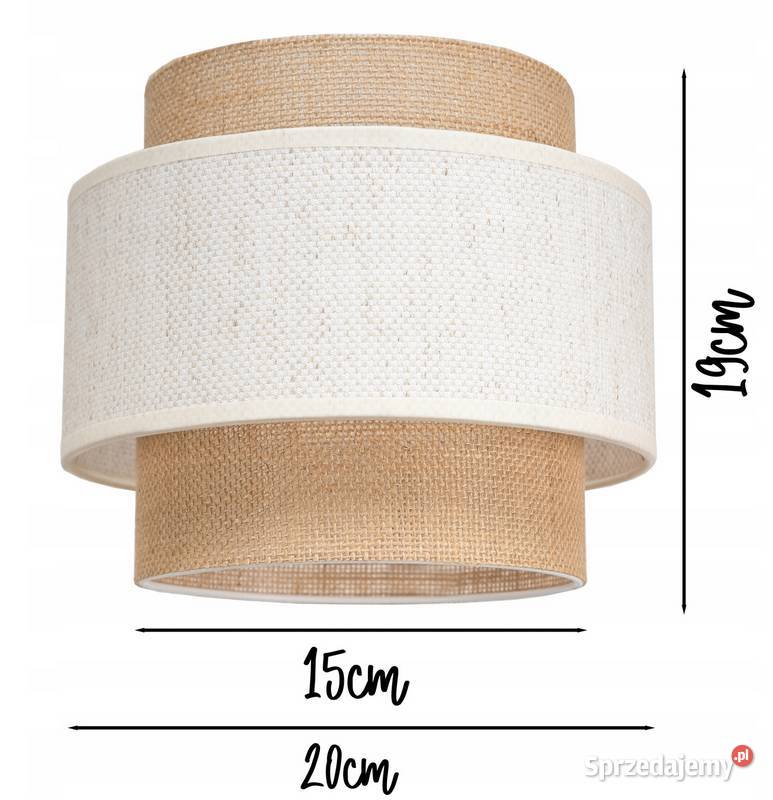 Lampa Ścienna Kinkiet Czarny Biały BOHO Juta Kinkiety podlaskie Choroszcz