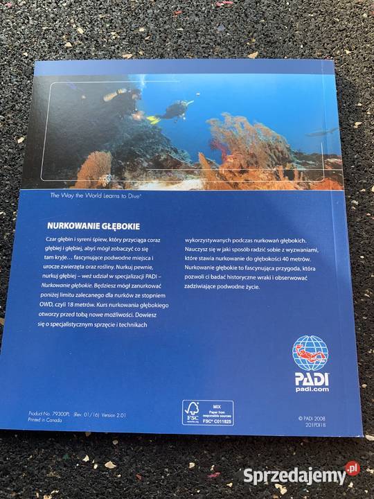 Nurkowa Książka Podręcznik Nurkowanie głębokie Bytom sprzedam