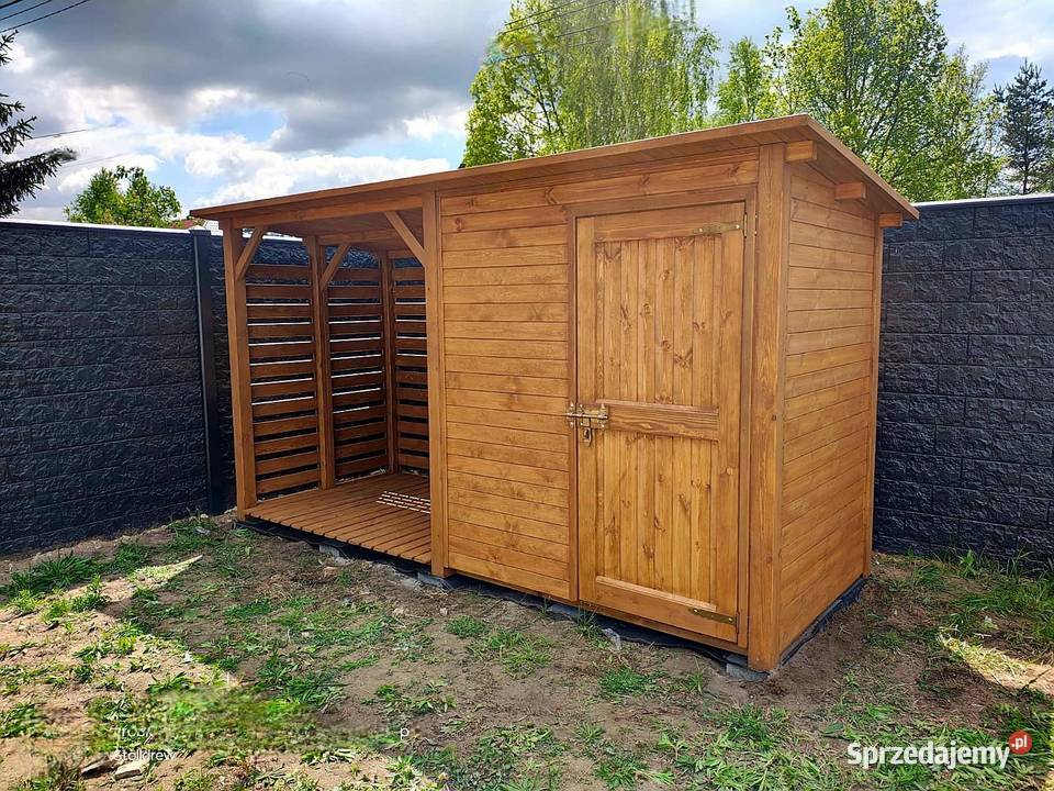 Drewutnia 2 x 15m domek 2 x 15m z dachem śląskie Kalety