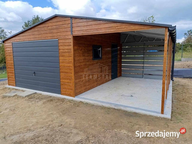 Garaż blaszany 5x6m wiata 4m Brama uchylna drzwi 30m2 Jelenia Góra sprzedam