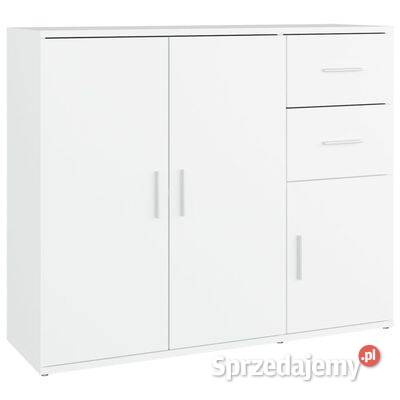 vidaXL Szafka, biała, 91x29,5x75 cm, materiał drewnopochodny
