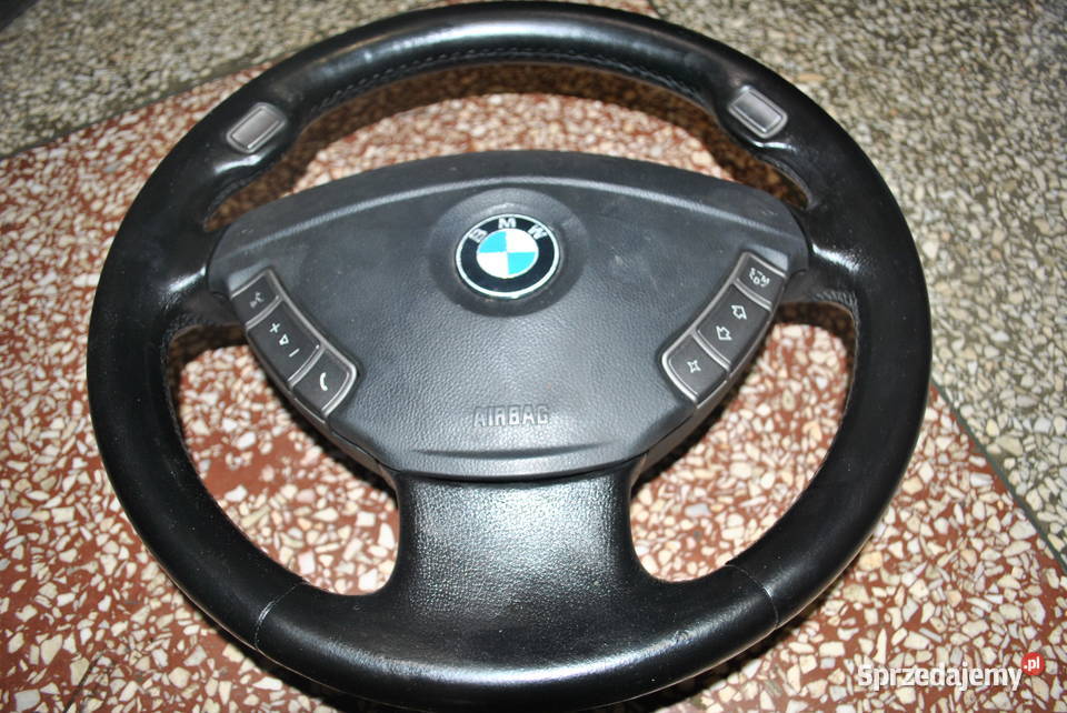 Kierownica sportowa trójramienna BMW E65 E66 E67 osobowe Poręba