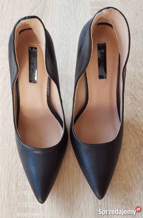 Nowe buty szpilki Lost Ink 39 czarne skóra Inna marka sprzedam