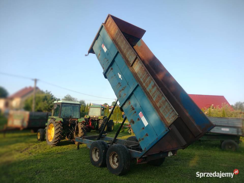 Przyczepa rolnicza tandem wywrotka na tył Sośno sprzedam