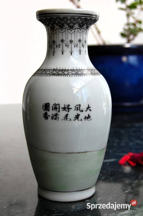 Chiński wazon dama gejsza porcelana chińska lata lubelskie Lublin