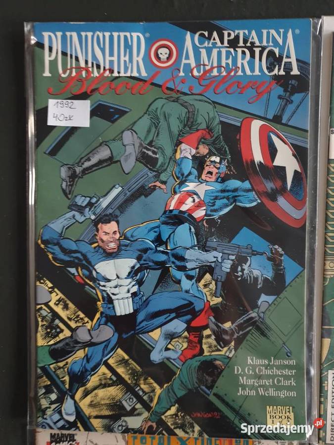 The Punisher 4 oryginalne komiksy Marvel USA Gdynia sprzedam