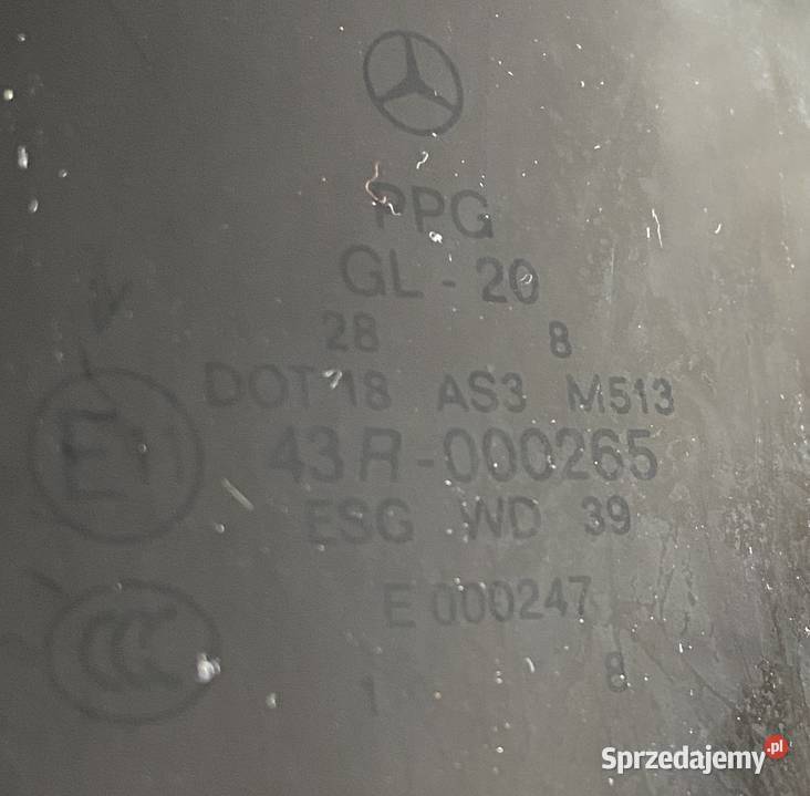 MERCEDESBENZ R W251 Long SZYBA DRZWI TYLNYCH terenowe Toruń