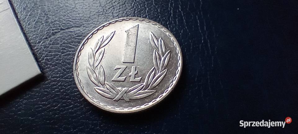 Stare monety 1 złoty 1974 PRL Polska piękna podkarpackie Lesko