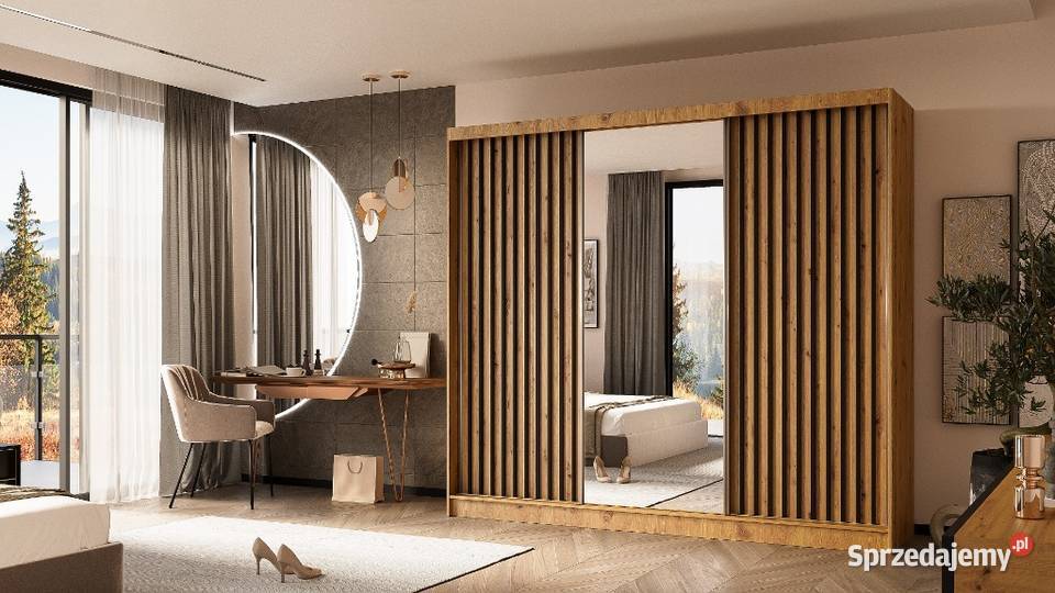SZAFA SYPIALNIANA lamele lustro 240 wysyłka kujawsko-pomorskie Toruń