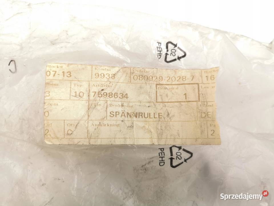 KOŁO PASOWE ALTERNATORA SAAB 9000 8593 ORYGINAŁ