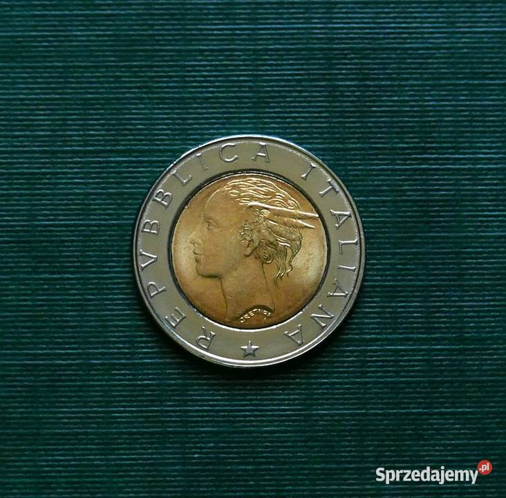 WŁOCHY 500 lirów 1996r 70lecie Narodowego Gliwice