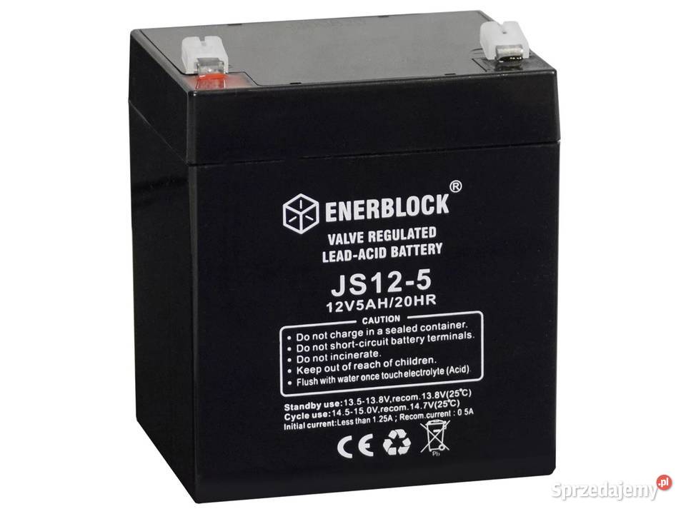 Akumulator ENERBLOCK AGM JS125 12V 5Ah Poznań
