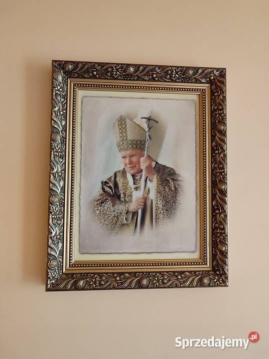Obraz portret Papież Jan Paweł II Malarstwo Katowice