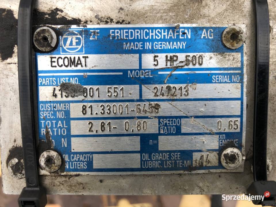 SKRZYNIA BIEGÓW MAN 469 5HP500 69 220 9900 Motoryzacja